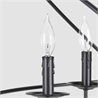 Kosas Home Voltaire 6-light Contemporary Iron Chandelier in Black Finish