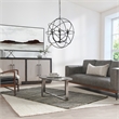 Kosas Home Voltaire 6-light Contemporary Iron Chandelier in Black Finish