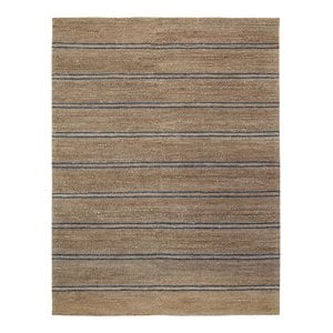 Kosas Home Barcelona 108x144&quot Jute Cotton and Wool Area Rug in Navy