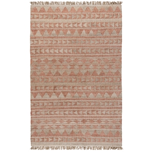 Kosas Home Camille 24 x 36&quot Jute & Cotton Area Rug in Orange/Natural