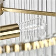 Kosas Home Kaela 6-light Vintage Iron and Glass Chandelier in Clear/Gold