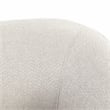 Kosas Home Leonard Polyester Fabric Swivel Accent Chair in Beige/Walnut