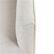 Kosas Home Leonard Polyester Fabric Swivel Accent Chair in Beige/Walnut