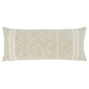 Kosas Home Tia 16x36&quot Cotton and Linen Blend Throw Pillow in Ivory/Natural
