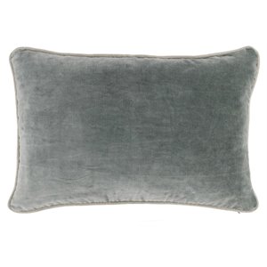Kosas Home Harriet 14x20&quot Rectangular Cotton Velvet Throw Pillow in Sage Green