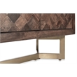 Kosas Home Kensie Solid Mango Wood and Iron Sideboard in Bronze/Brown