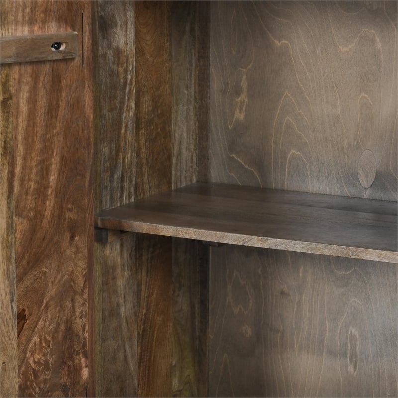 Kosas Home Vivienne 4 Door Wood Sideboard in Gray