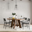 Kosas Home Jolee 1-Light Single Steel Metal Pendant in Matte Black