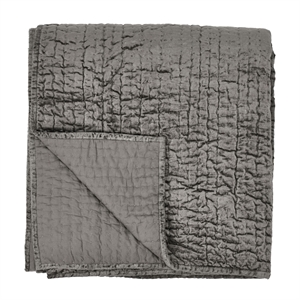 Kosas Home Dimitry 96x108&quot Rayon Velvet and Cotton Sateen King Quilt in Brown