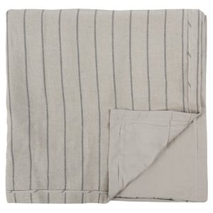 Kosas Home Kingston 90x92&quot Linen and Cotton Queen Duvet Cover in Natural
