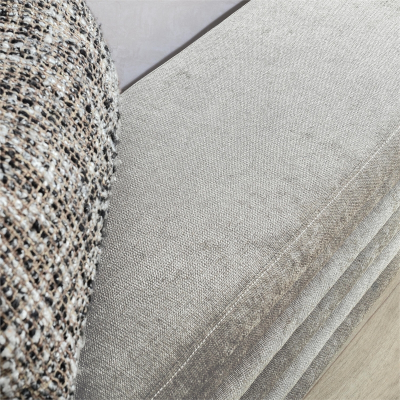Kosas Home Anders Contemporary Polyester Storage Bench in Gray Finish