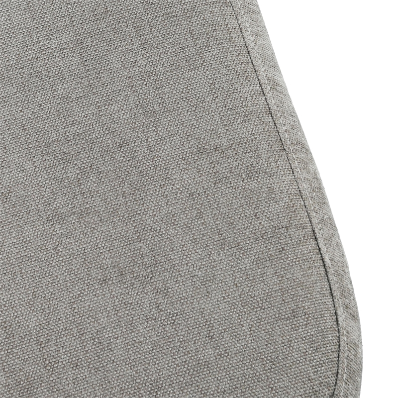 Kosas Home Anders Contemporary Polyester Storage Bench in Gray Finish
