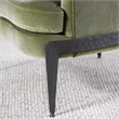 Kosas Home Ann Transitional Fabric Accent Chair in Olive Green
