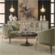Kosas Home Ann Transitional Fabric Accent Chair in Olive Green