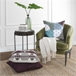 Kosas Home Ann Transitional Fabric Accent Chair in Olive Green