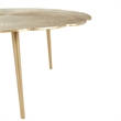 Kosas Home Violetta Transitional Aluminum Coffee Table in Gold