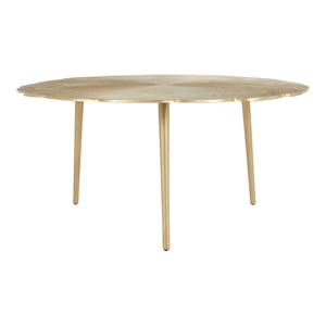 Kosas Home Violetta Transitional Aluminum Coffee Table in Gold