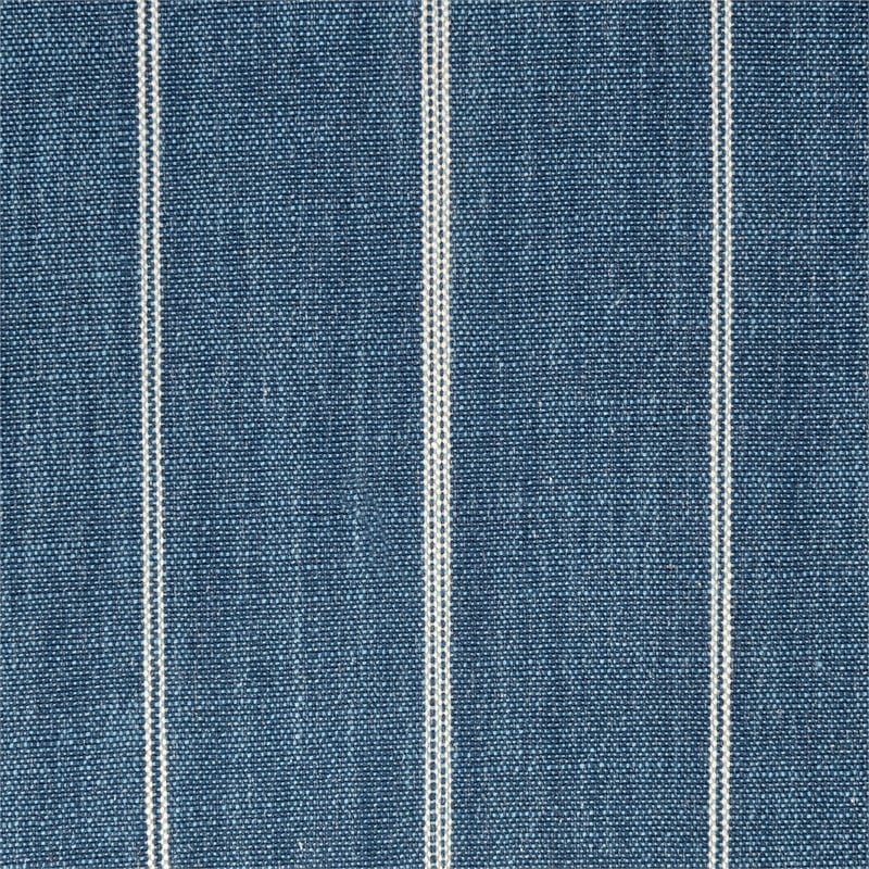 Kosas Home Lana Linen Fabric & Iron Swivel Accent Chair in Blue/Beige