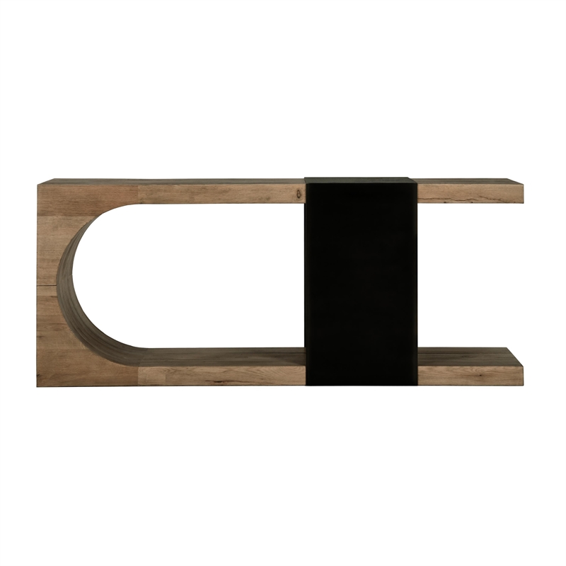 Kosas Home Danica Transitional Wood Console Table in Natural Brown