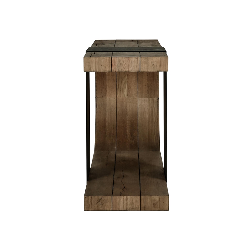 Kosas Home Danica Transitional Wood Console Table in Natural Brown