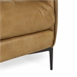 Kosas Home Abigail Transitional Buffalo Leather Club Chair in Tan