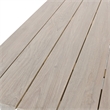 Kosas Home Dawn Transitional Teak Wood Outdoor Counter Table in Matte Gray