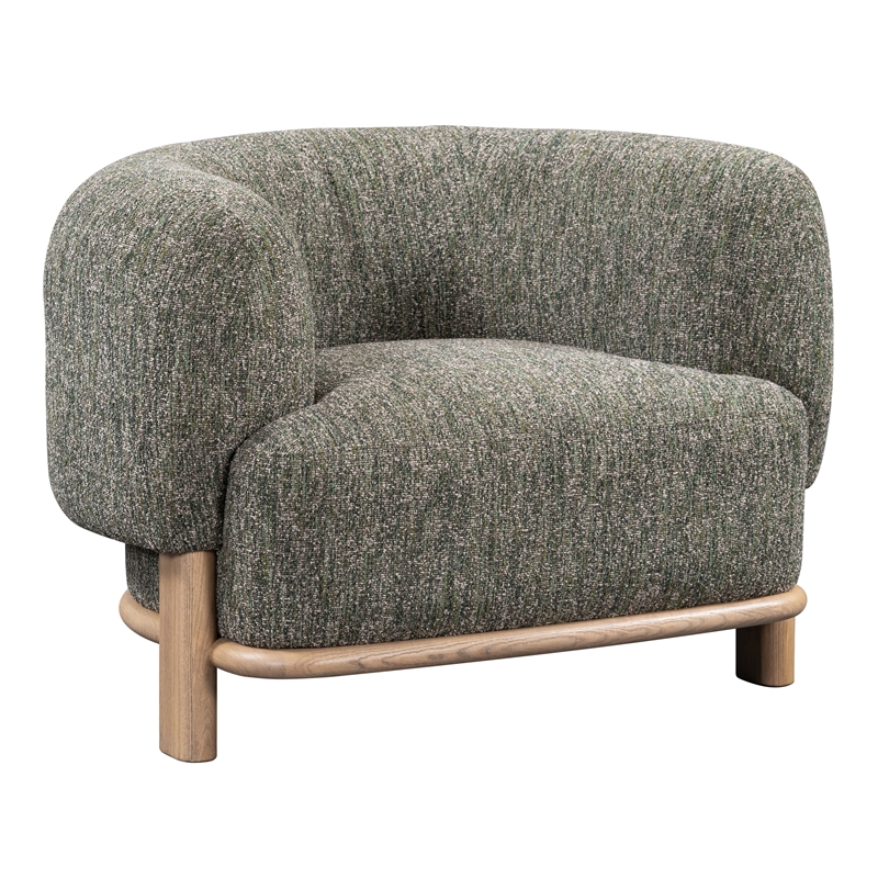 Kosas Home Pasadena Green Fabric Upholstered Accent Chair - Timeless Elegance