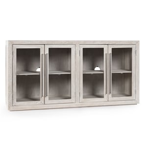 Kosas Home Bradley Four Door Solid Wood Sideboard - White Wash Finish