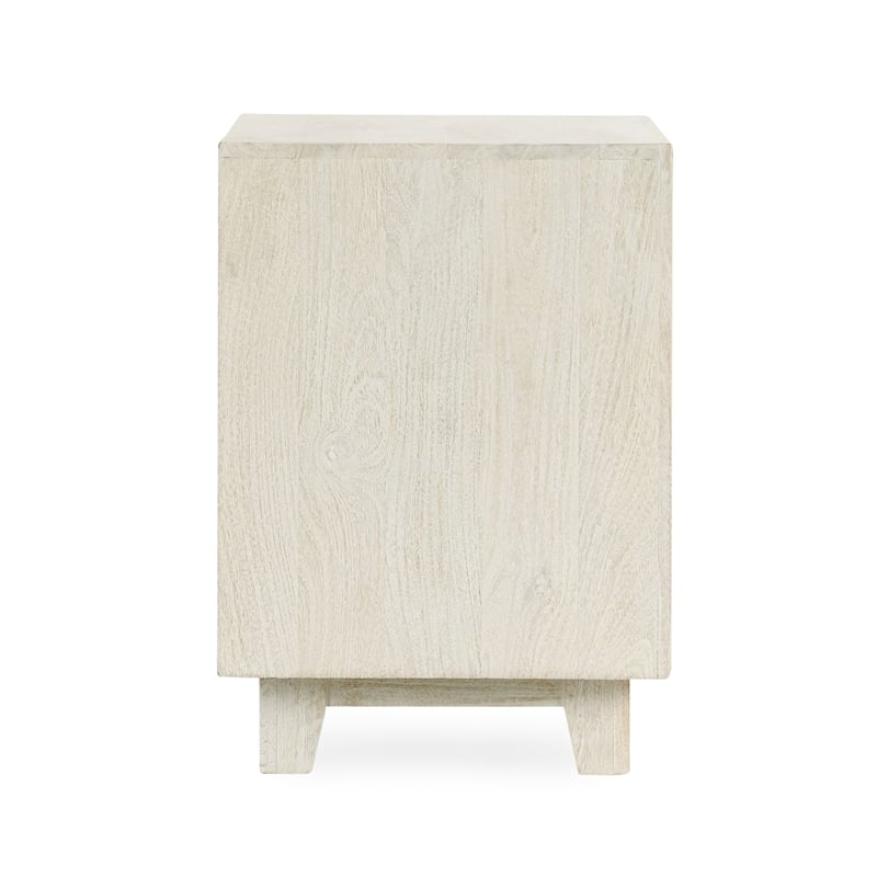 Kosas Home Reece 1-Drawer Modern Mango Wood Nightstand in Sand