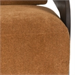 Classic Home Toscana 360-Degree Swivel Fabric Upholstery Accent Chair in Amber