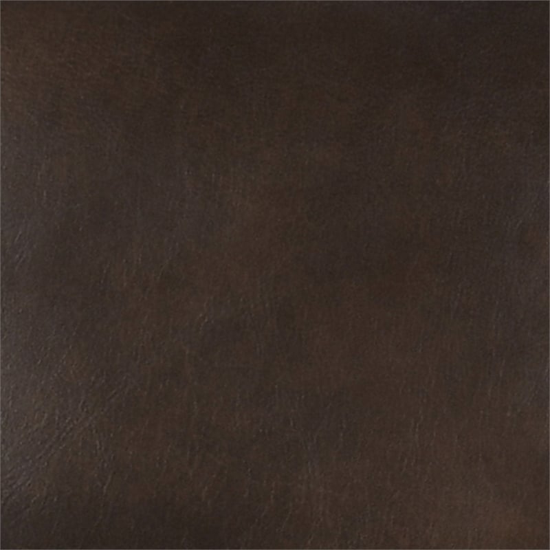Classic Home Morgan Brown Leather Accent Chair with Iron Frame