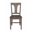 Kosas Home Tuscany Reclaimed Pine Wood Dining Chair in Weathered Brown Set of 2