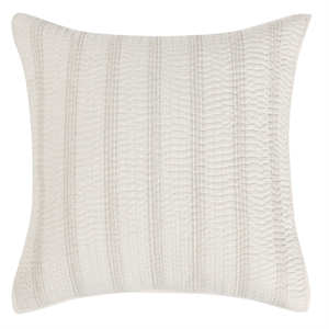 Villa by Classic Home Abraham Cotton Linen Eggshell Beige Euro Sham