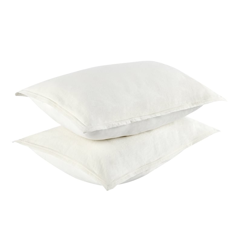 Villa by Classic Home Talia Cotton Linen Blend Ivory Standard Sham