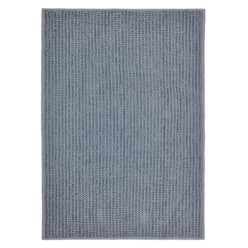 Villa by Classic Home Colorman Cotton Linen Blend Marina Blue Throw Blanket