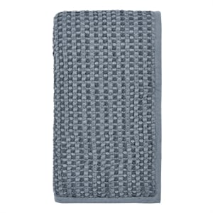 Villa by Classic Home Colorman Cotton Linen Blend Marina Blue Throw Blanket