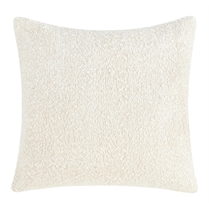 Villa by Classic Home Sava 22&quot Cotton Fabric Blend Throw Pillow Ivory