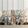 Villa by Classic Home Sherry Linen Fabric Brown Multicolor 50