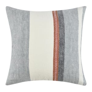 Villa by Classic Home Caylor 22&quot Linen Blend Fabric Multi-Color Throw Pillow