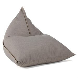 Classic Home Belle Beige Teardrop Polyester Blend Fabric Lounge Chair