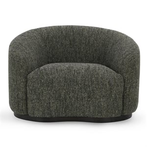 Classic Home Beverly  Green Boucle Fabric Upholstered Swivel Accent Chair
