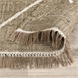 Belfast 2.6'x8' Wool Blend Geometric Pattern Handwoven Khaki Area Rug Runner