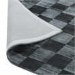 Berlin 8'x10' Indoor Soft Fabric Handwoven Checkered Ink Blue Accent Area Rug