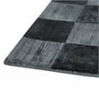 Berlin 8'x10' Indoor Soft Fabric Handwoven Checkered Ink Blue Accent Area Rug