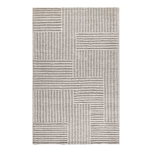 Clayton 9'x12' Recycled Fabric Handwoven Sustainable Gray Accent Area Rug
