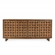 Classic Home Bast 4-Door Reclaimed Pine Wood Buffet Sideboard in Brown