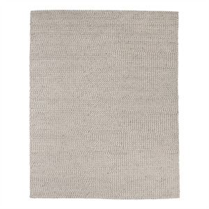 Dawson 9'x12' Wool Polyester Blend Fabric Handwoven Light Gray Accent Area Rug
