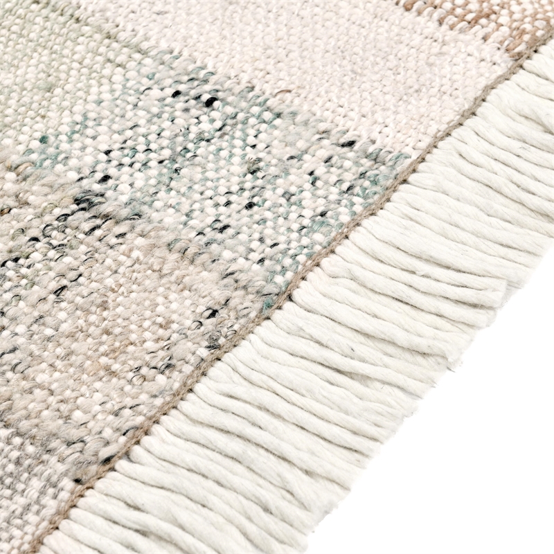 Ritsa 2'x3' Handwoven Jute Blend Fabric Multi-Color Accent Rug