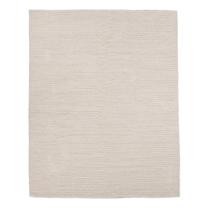 Dawson 8'x10' Wool Polyester Blend Fabric Handwoven Birch White Accent Area Rug