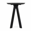 Classic Home Rodrigo Round Mango Wood Bar Height Table Black